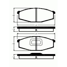 129.10 REMSA 129 10_=fdb321=572362b=222216 !колодки дисковые п.\ nissan patrol 2.8i/2.8td/3.2d 83-90