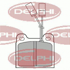 LP477 DELPHI Комплект тормозных колодок, дисковый тормоз