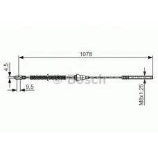 1 987 477 310 BOSCH Трос, стояночная тормозная система