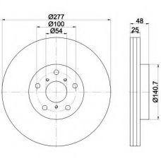 8DD 355 118-431 HELLA PAGID Тормозной диск