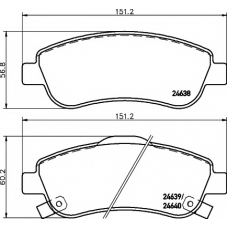 8DB 355 013-611 HELLA PAGID Комплект тормозных колодок, дисковый тормоз