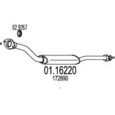 01.16220 MTS Труба выхлопного газа