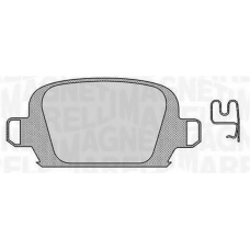 363916060552 MAGNETI MARELLI Комплект тормозных колодок, дисковый тормоз