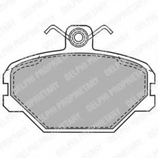 LP1444 DELPHI Комплект тормозных колодок, дисковый тормоз