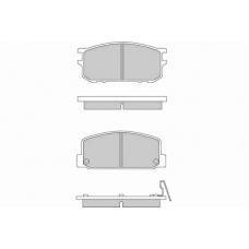 12-0167 E.T.F. Комплект тормозных колодок, дисковый тормоз
