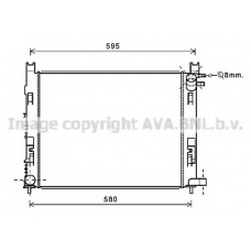 DAA2007 AVA Радиатор, охлаждение двигателя