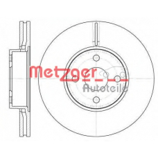 6110662 METZGER Тормозной диск