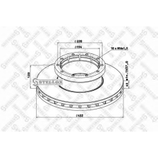 85-00753-SX STELLOX Тормозной диск