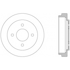 BAD9035.10 OPEN PARTS Тормозной барабан