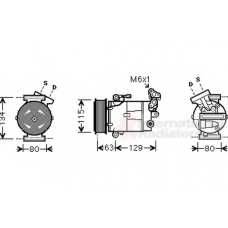 1300K334 VAN WEZEL Компрессор, кондиционер