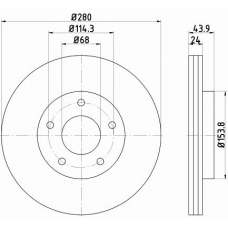 55322PRO PAGID Тормозной диск