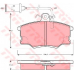 GDB1054 TRW Комплект тормозных колодок, дисковый тормоз