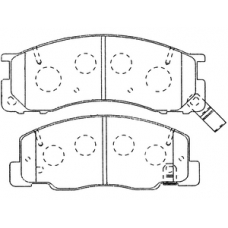 PN-1405 JNBK Колодки тормозные