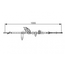 1 987 482 221 BOSCH Трос, стояночная тормозная система