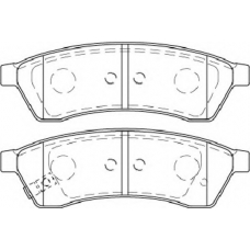 FD7479A NECTO Комплект тормозных колодок, дисковый тормоз