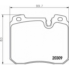 P 06 082 BREMBO Комплект тормозных колодок, дисковый тормоз