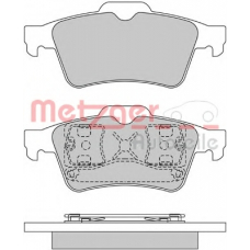 1170080 METZGER Комплект тормозных колодок, дисковый тормоз
