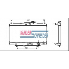 0100271 KUHLER SCHNEIDER Радиатор, охлаждение двигател