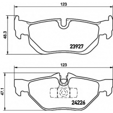 8DB 355 011-301 HELLA Комплект тормозных колодок, дисковый тормоз