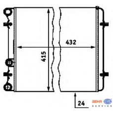 8MK 376 713-771 HELLA Радиатор, охлаждение двигателя