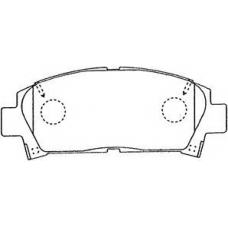 a1n053 AISIN Комплект тормозных колодок, дисковый тормоз