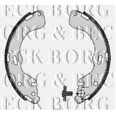 BBS6278 BORG & BECK Комплект тормозных колодок