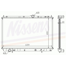 65543A NISSENS Радиатор, охлаждение двигателя