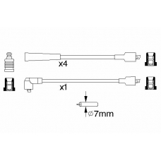 0 986 356 874 BOSCH Комплект проводов зажигания