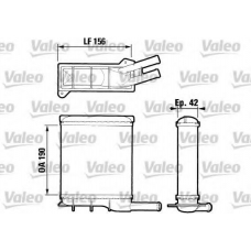 883404 VALEO Теплообменник, отопление салона