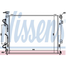 66685 NISSENS Радиатор, охлаждение двигателя