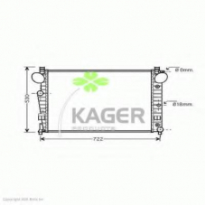 31-3569 KAGER Радиатор, охлаждение двигателя