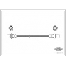19032774 CORTECO Тормозной шланг