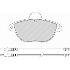 FSL1069 FERODO Комплект тормозных колодок, дисковый тормоз