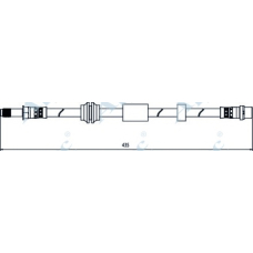 HOS4105 APEC Тормозной шланг