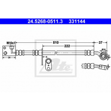 24.5268-0511.3 ATE Тормозной шланг