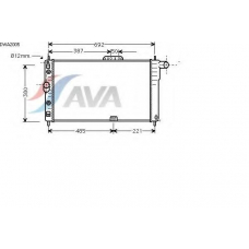 DWA2005 AVA Радиатор, охлаждение двигателя