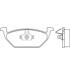 MDB1811 MINTEX Комплект тормозных колодок, дисковый тормоз