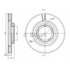 0 986 BB4 349 BOSCH Тормозной диск