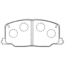 PN-1281 JNBK Колодки тормозные