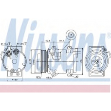 89070 NISSENS Компрессор, кондиционер