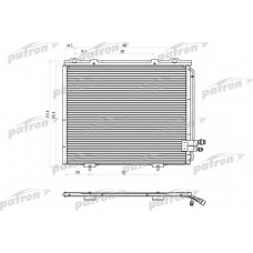 PRS1058 PATRON Конденсатор, кондиционер
