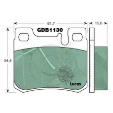 GDB1130 TRW Комплект тормозных колодок, дисковый тормоз