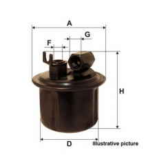 EFF5186.20 OPEN PARTS Топливный фильтр