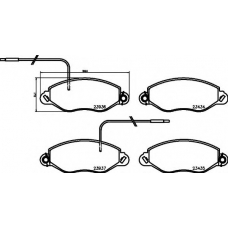 8DB 355 021-841 HELLA PAGID Комплект тормозных колодок, дисковый тормоз