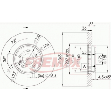 BD-1982-50 FREMAX Тормозной диск