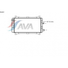 FD2047 AVA Радиатор, охлаждение двигателя