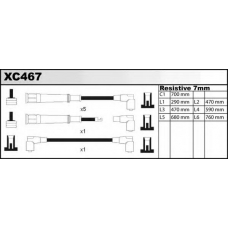 XC467 QUINTON HAZELL Комплект проводов зажигания