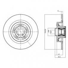 BG9027RS DELPHI Тормозной диск
