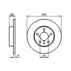 0 986 478 444 BOSCH Тормозной диск