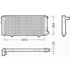 DRM21010 DENSO Радиатор, охлаждение двигателя